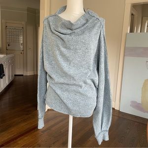 WE THE FREE Slouchy Asymmetrical Funnel Neck Dolman Sleeve Sweater Cozy!